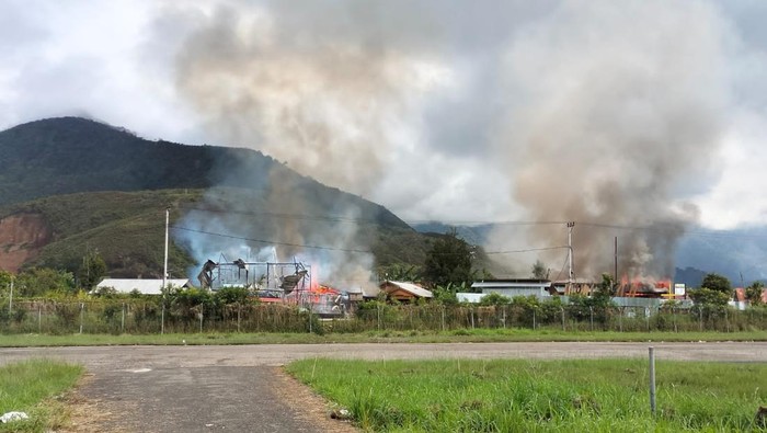 Penyerangan polisi di Dogiyai, Papua Tengah. Dokumen Istimewa