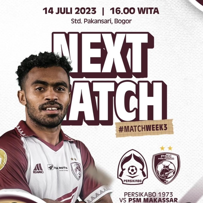 Persikabo 1973 Vs PSM Makassar di pekan ketiga Liga 1 2023/2024.