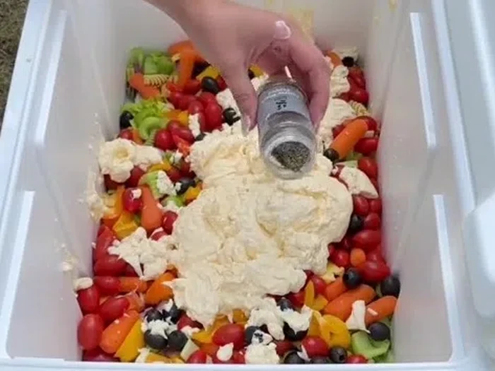 Netizen bikin salad dalam boks es