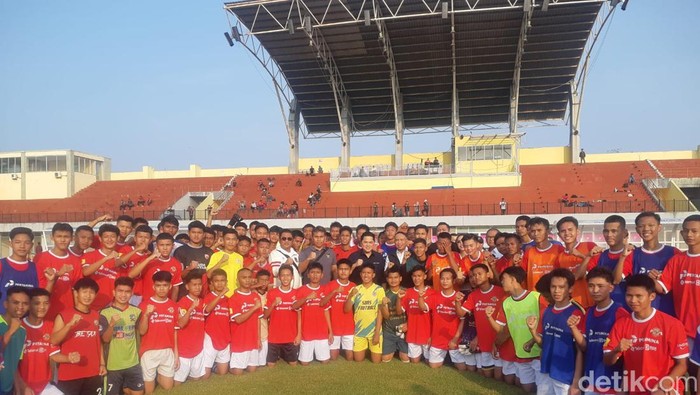 Seleksi pemain Timnas Indonesia U-17 di JSC Palembang.