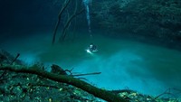 Sungai di bawah laut Cenote Angelita