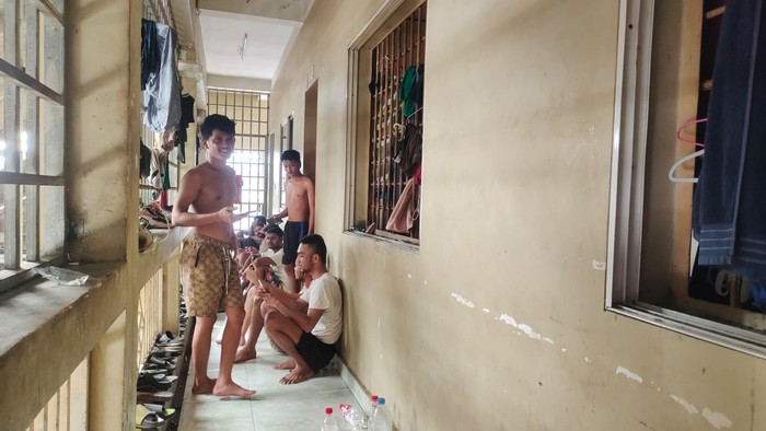 Tahanan imigrasi di Phnom Penh, Kamboja. (Dok Steven, salah satu dari 11 WNI di Kamboja)