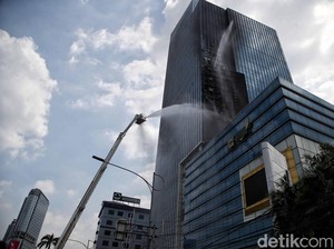 Kebakaran K-Link Tower Diduga Disebabkan Kebocoran Gas di Kafe
