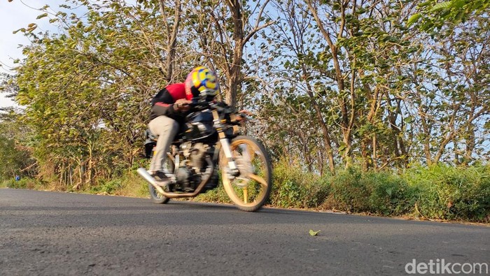 Para pebalap beraksi di Kota Probolinggo difasilitasi Polresta Probolinggo Kota.