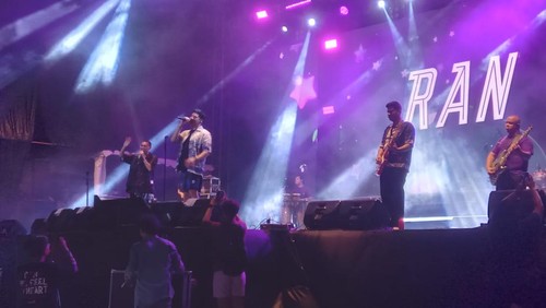 Penampilan RAN di konser ThankGodItsFestival (TGIF), Nusa Dua, Bali. (Aryo Mahendro)