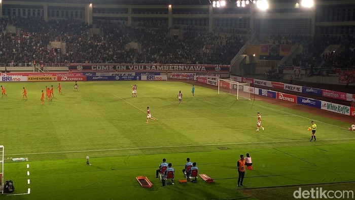 Laga Persis Solo Vs Borneo di Stadion Manahan Solo, Sabtu (15/7/2023)