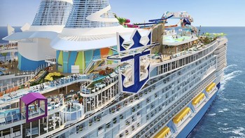 Saat ini, kapal terbesar di dunia adalah Wonder of The Seas yang juga buatan Royal Carribean. Icon of The Seas akan menjadi yang terbesar saat nanti memulai pelayaran perdananya. Foto: Royal Carribean