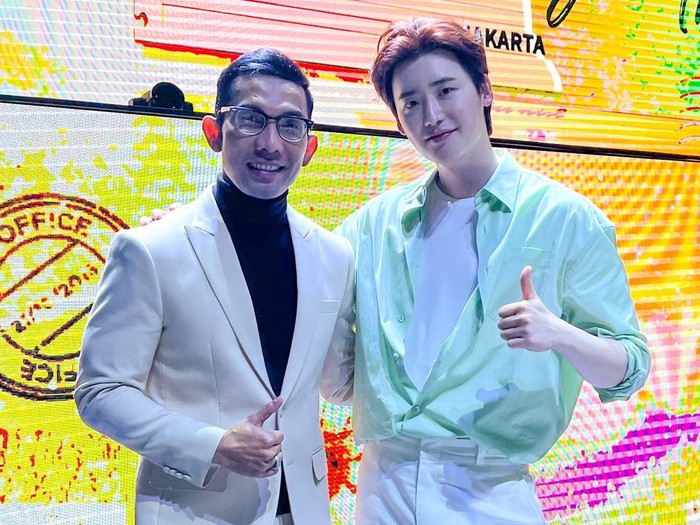 Indra Herlambang dan Lee Jong Suk