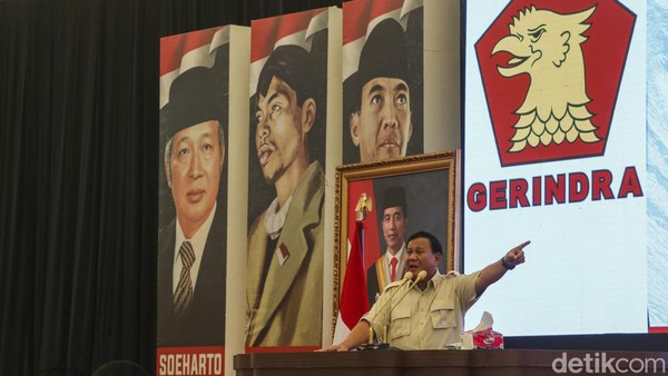 Momen Prabowo Bicara Alasan Gabung Jokowi di Konsolidasi Kader Gerindra