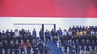 Ketua Umum Partai Demokrat Agus Harimurti Yudhoyono dan Presiden Partai Keadilan Sejahtera Ahmad Syaikhu turut hadir. Keduanya datang didampingi para jajaran Koalisi Perubahan Untuk Persatuan. 