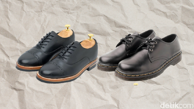 Original Derby Boots Leather dan Oxford Captoe Brogues