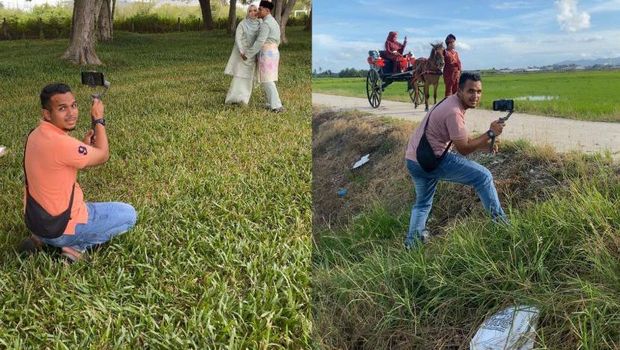 Pria yang bernama Mohamad Azwan Jamaluddin memanfaatkan iPhone untuk membuat video pernikahan dan berhasil meraup cuan. Jadwalnya penuh sampai akhir tahun ini.