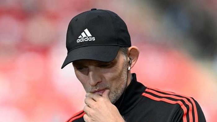 Bayern Munichs German head coach Thomas Tuchel gives an interview ahead the German first division Bundesliga football match between FC Cologne and FC Bayern Munich in Cologne, western Germany on May 27, 2023. (Photo by CHRISTOF STACHE / AFP) / DFL REGULATIONS PROHIBIT ANY USE OF PHOTOGRAPHS AS IMAGE SEQUENCES AND/OR QUASI-VIDEO
