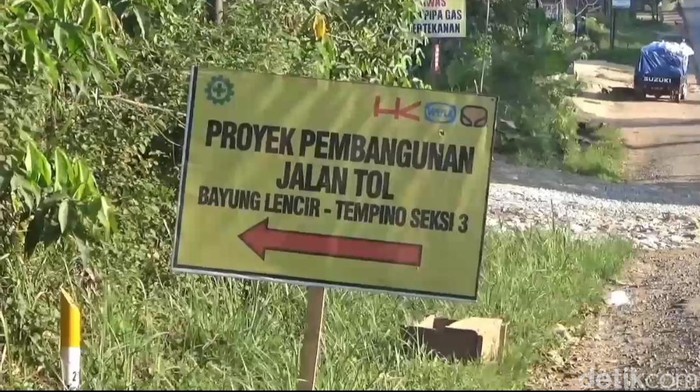 Proyek tol Jambi-Betung seksi 3.