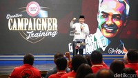 Pelatihan juru kampanye (jurkam) Ganjar Pranowo untuk membangun spirit kenapa harus bakal capres Ganjar Pranowo yang didukung pada Pilpres 2024.  