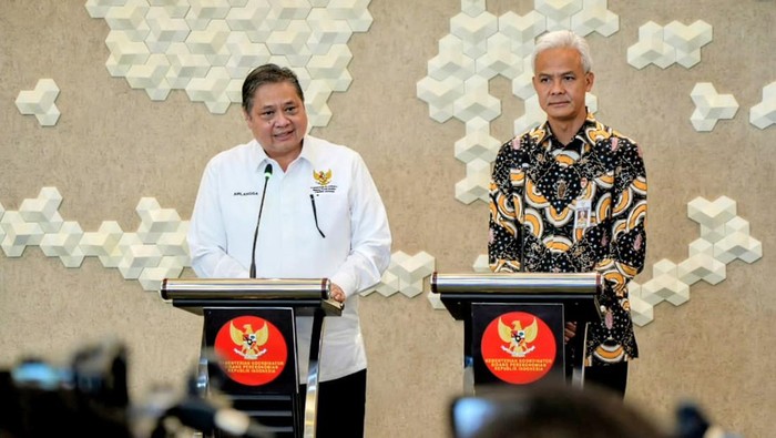 Airlangga Hartarto dan Ganjar Pranowo