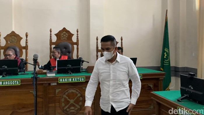 AKBP Achiruddin di PN Medan (Raja Malo Sinaga/detikSumut)