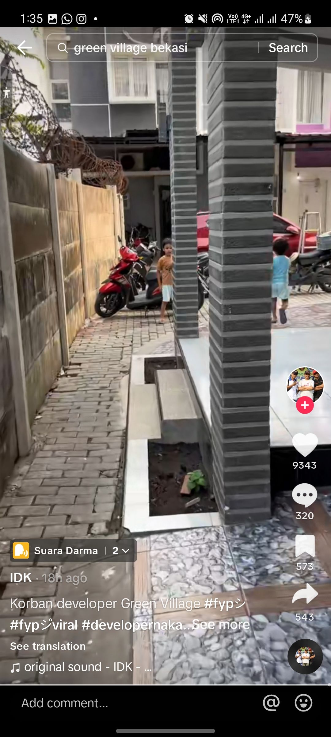 Akses Rumah Cluster Ditembok