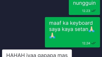 Ini kenapa sih keyboard-nya. Foto: Twitter/kucinganggoro_
