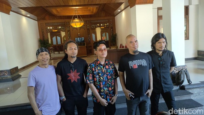 Dewa 19 temui Gibran Rakabuming di Balai Kota Solo, Senin (17/7/2023).