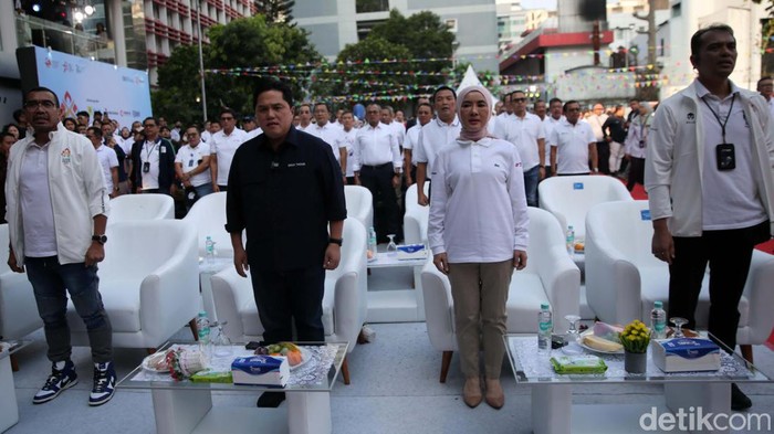 Erick Thohir Buka BUMN Fest 2023 BUMN Fest 2023 resmi dibuka oleh Menteri BUMN Erick Thohir di Jakarta, Senin (17/7/2023). BUMN Fest diisi dengan kegiatan olahraga dan seni.
