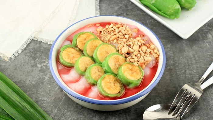 Es pisang ijo