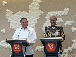 Saat Ganjar Bahas Proyek Rp 258 T Jokowi Bareng Airlangga