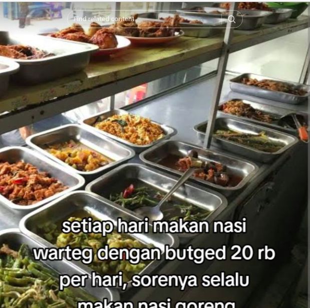 Hemat makan sehari Rp 20 ribu