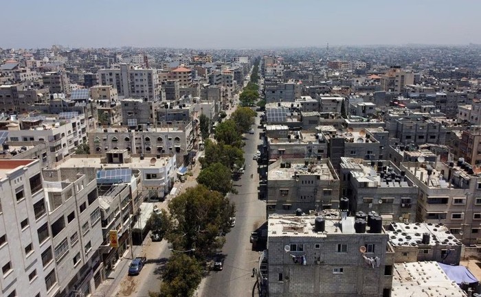 A general view of Gaza City, July 16, 2023. REUTERS/Mohammed Salem