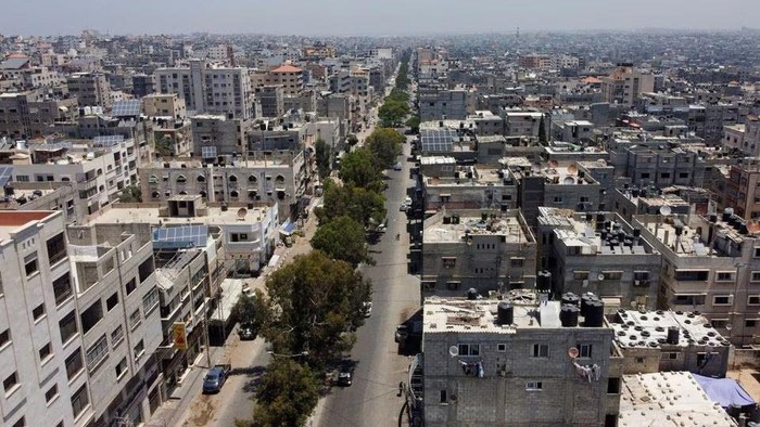 A general view of Gaza City, July 16, 2023. REUTERS/Mohammed Salem