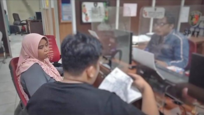 Korban KDRT melapor ke Polrestabes Palembang.