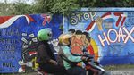 Mural Pemilu Anti Hoax dan Politik Uang Mejeng di Depok