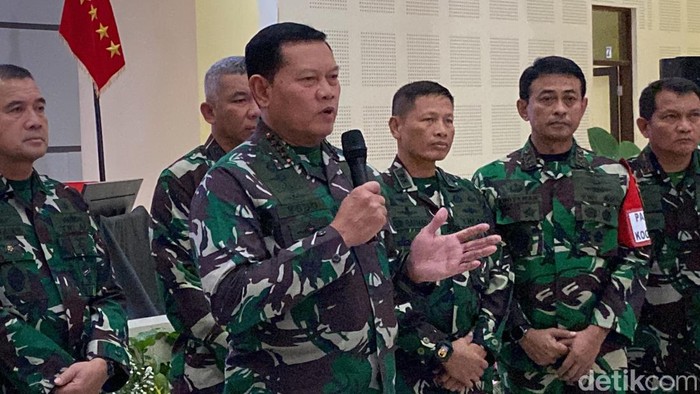 Panglima TNI Laksamana Yudo Margono di Sesko TNI Bandung, Senin (17/7/2023).