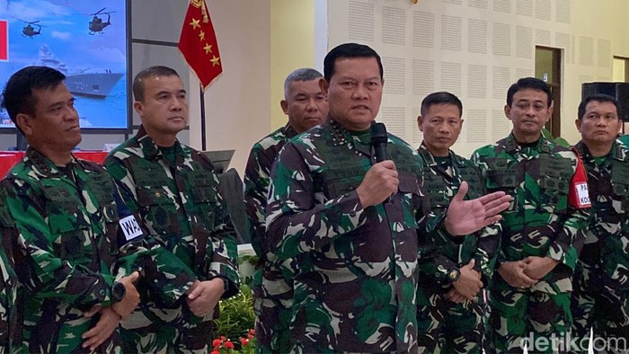 Panglima TNI Laksamana Yudo Margono di Sesko TNI Bandung, Senin (17/7/2023).