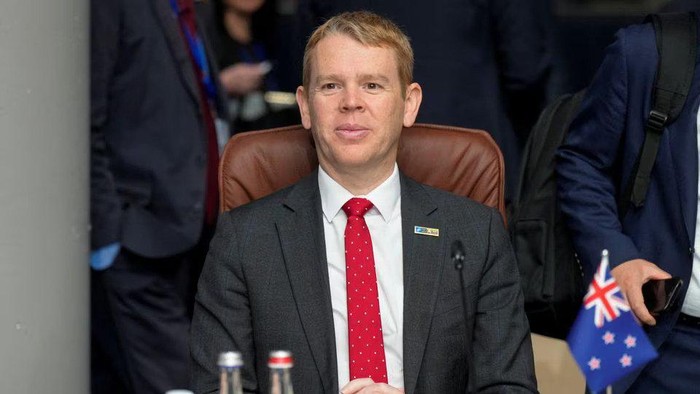 New Zealands Prime Minister Chris Hipkins attends a meeting of the North Atlantic Council during a NATO leaders summit in Vilnius, Lithuania July 12, 2023. REUTERS/Ints Kalnins/File Photo