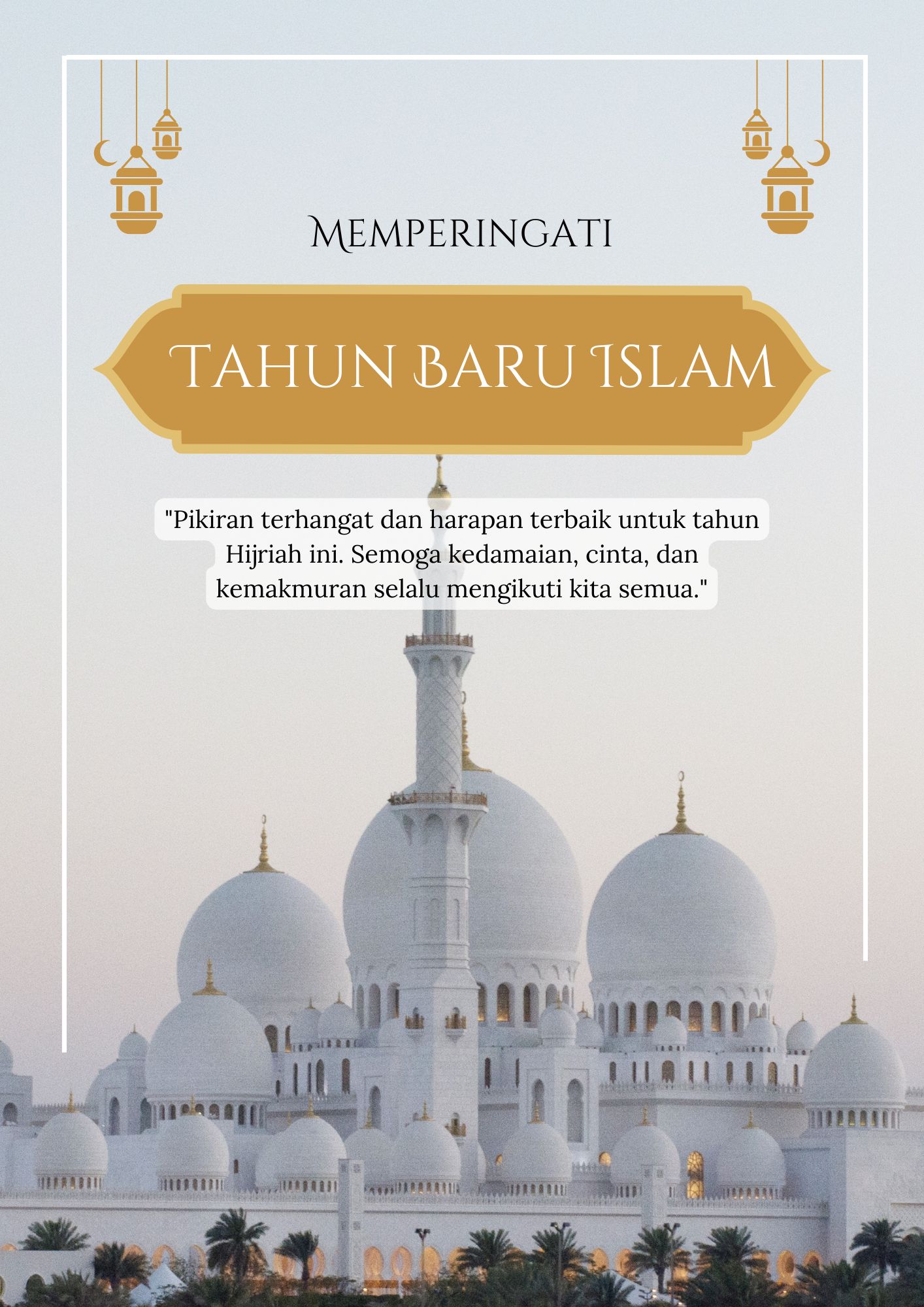 Poster Ucapan Selamat Tahun Baru Islam