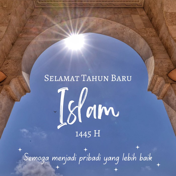 10 Poster Ucapan Selamat Tahun Baru Islam 1445 H, Yuk Kirim ke Kerabat!