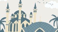 Kalau kamu suka desain yang sederhana tapi bermakna, coba kirimkan poster dengan nuansa biru ini. Di dalamnya tertera ucapan sekaligus doa. Foto: canva