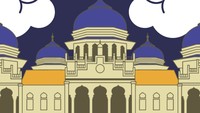 Poster ucapan Tahun Baru Islam ini terlihat kekinian dengan desain yang simpel namun berwarna warni. Poster ini bisa diposting ke media sosial juga, lho. Foto: canva