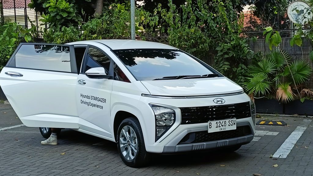 PT Hyundai Motors Indonesia (HMID) hari ini resmi memperbarui New Stargazer. (CNBC Indonesia/Ferri Sandi)