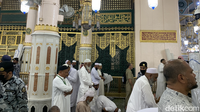 6 Pilar Raudhah di Masjid Nabawi, Saksi Bisu Sejarah Hidup Nabi