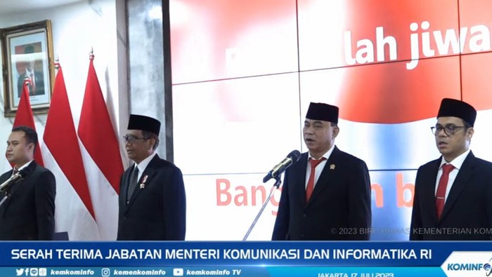 Sertijab Menkominfo (dok. YouTube Kominfo)