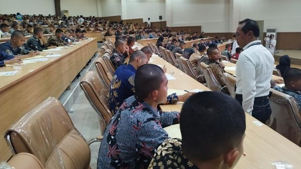 Suasana tes seleksi calon taruna-taruni Akademi Kepolisian (Akpol) diawasi LSM Gagasan Anak Negeri (GAN).