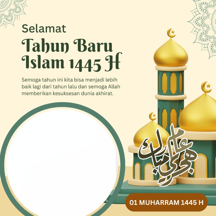 Twibbon Tahun Baru Islam 1445 Hijriah Tahun 2023