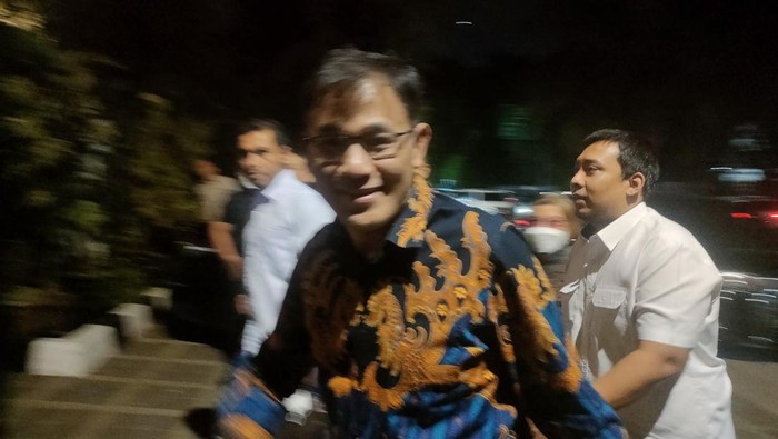 Budiman Sudjatmiko bertemu Prabowo Subianto di Jalan Kertanegara, Jakarta Selatan, Selasa (18/7/2023) malam.