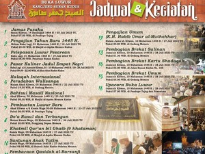 Catat! Rangkaian Buka Luwur Sunan Kudus Tahun Ini, Ada Halaqah Internasional