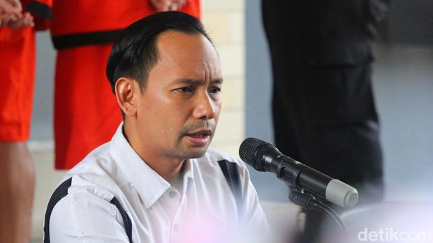 Dirreskrimum Polda DIY Kombes FX Endriadi saat konferensi pers kasus mutilasi mahasiswa Jogja, Minggu (16/7/2023).
