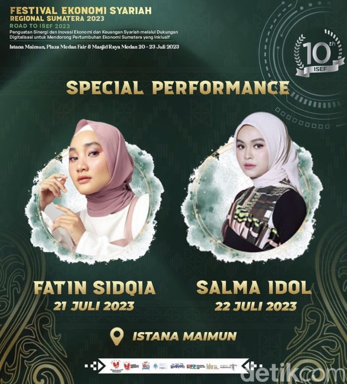 Fatin Sidqia dan Salma Idol akan tampil di Medan, akhir pekan ini.