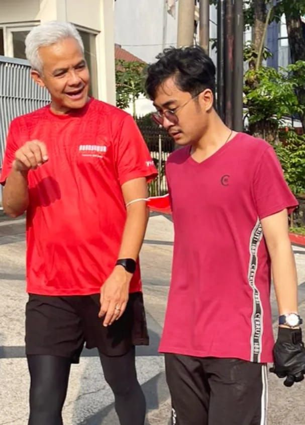Ganjar Pranowo dan Aryo Seno Bagaskoro.
