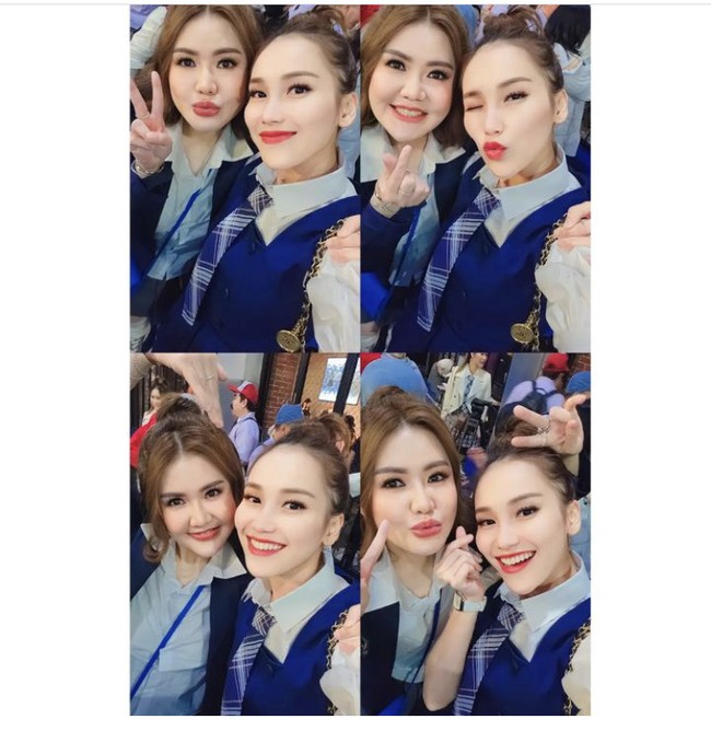 Gaya rambut Ayu Ting Ting dicepol ke atas, dan pulasan makeup natural di wajahnya menambah aura kecantikannya. Foto: Dok. Instagram Ayu Ting Ting